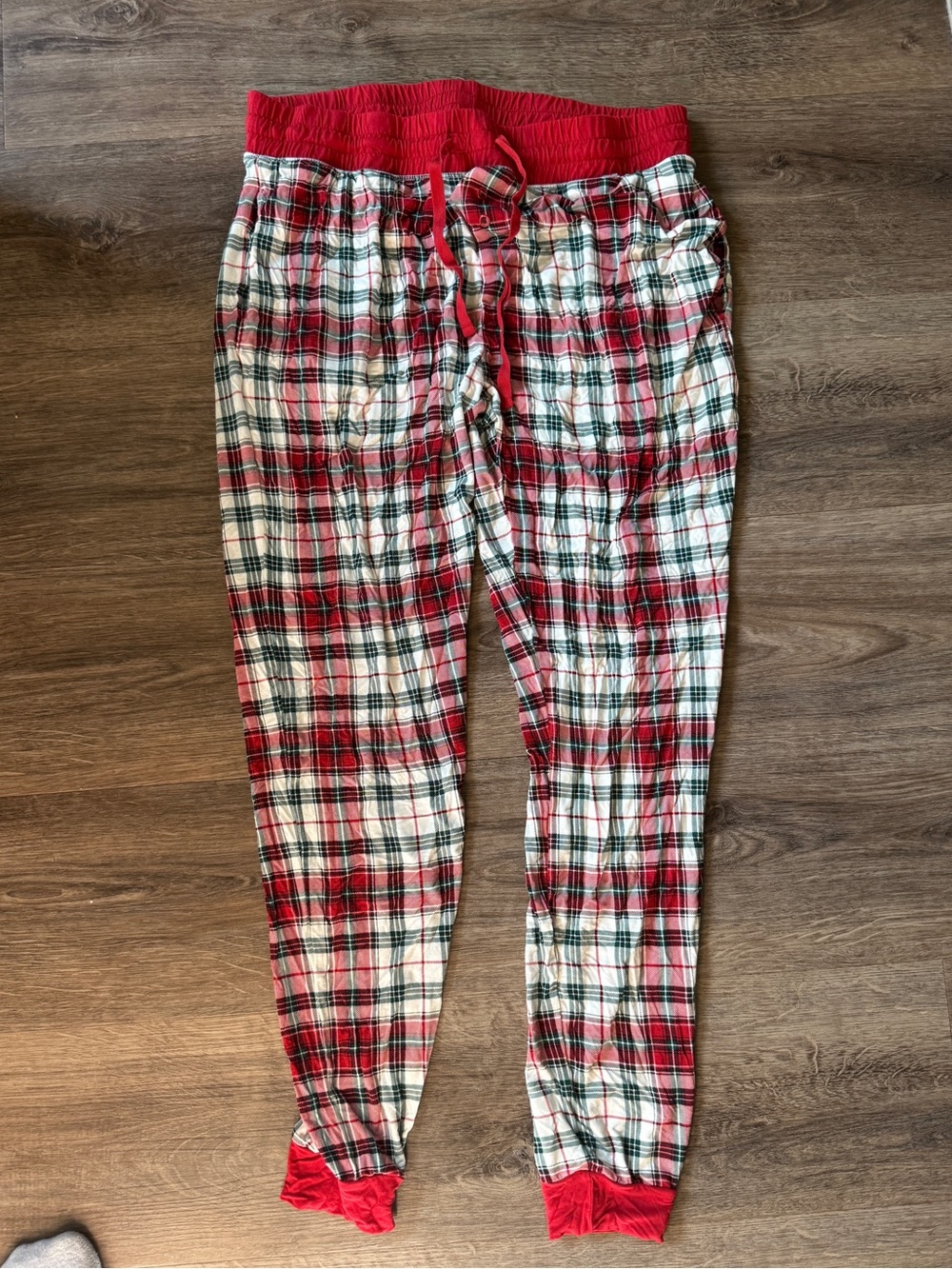 Little Sleepies Christmas Plaid Womens Pants S